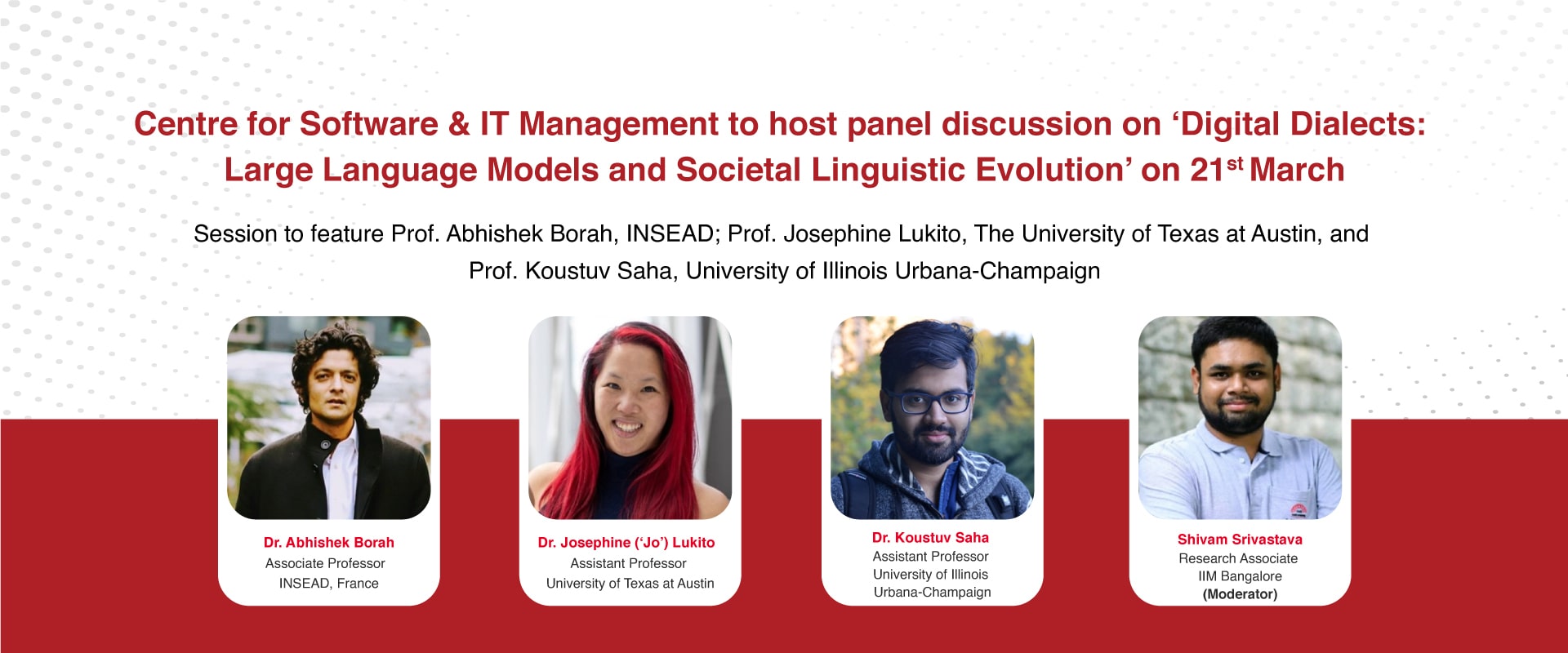 Centre for Software & IT Management to host panel discussion on ‘Digital Dialects: Large Language Models and Societal Linguistic Evolution’ on 21st March